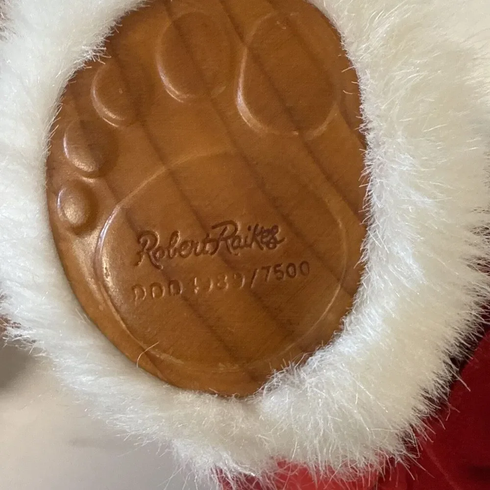 Vintage‎ 1989 Robert Raikes Bears Hand Signed - Christmas Santa Bear Numbered